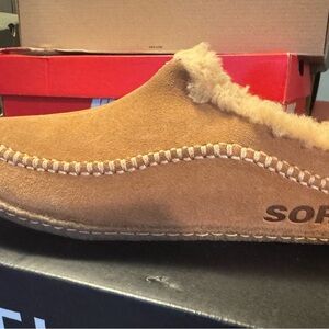 Sorel Men's Brown Fleece-Lined Loafers